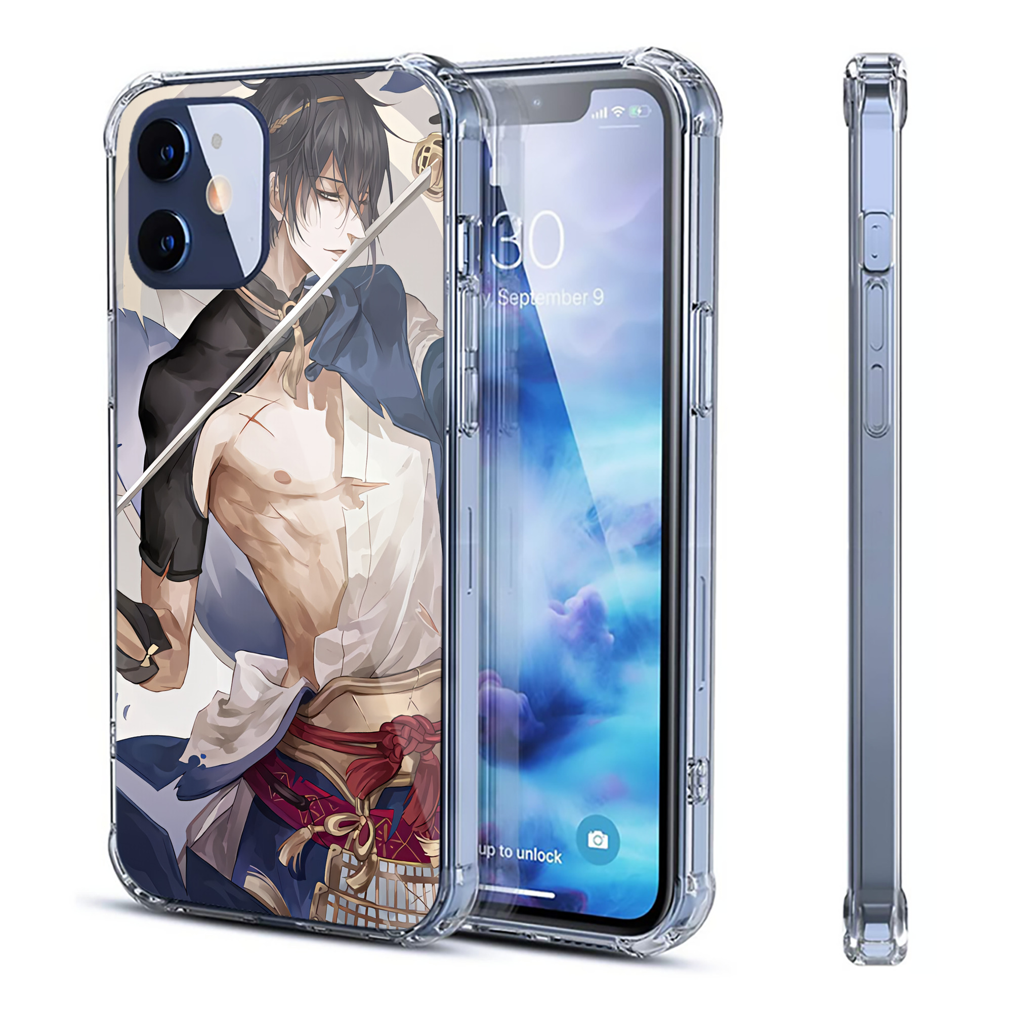 （画像用） 刀剣乱舞 Touken Ranbu 【iPhone 12シリーズ対応】透明スマホケース（クリアソフトケース）